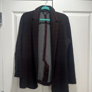 Dark Purple Simply Vera Wang Sweater Blazer Size M